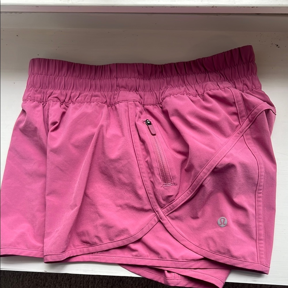 lululemon athletica Pink Athletic Shorts with Elastic Waistband